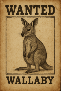 20250604_1322_Wallaby Wanted Poster_simple_compose_01jww8f1vhewhv9nr5d3wm03m7 20250604_1322_Wallaby Wanted Poster_simple_compose_01jww8f1vhewhv9nr5d3wm03m7