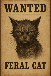 20250604_1331_Feral Cat Wanted Poster_simple_compose_01jww8ydtre6grq5yf6mntbz59 20250604_1331_Feral Cat Wanted Poster_simple_compose_01jww8ydtre6grq5yf6mntbz59